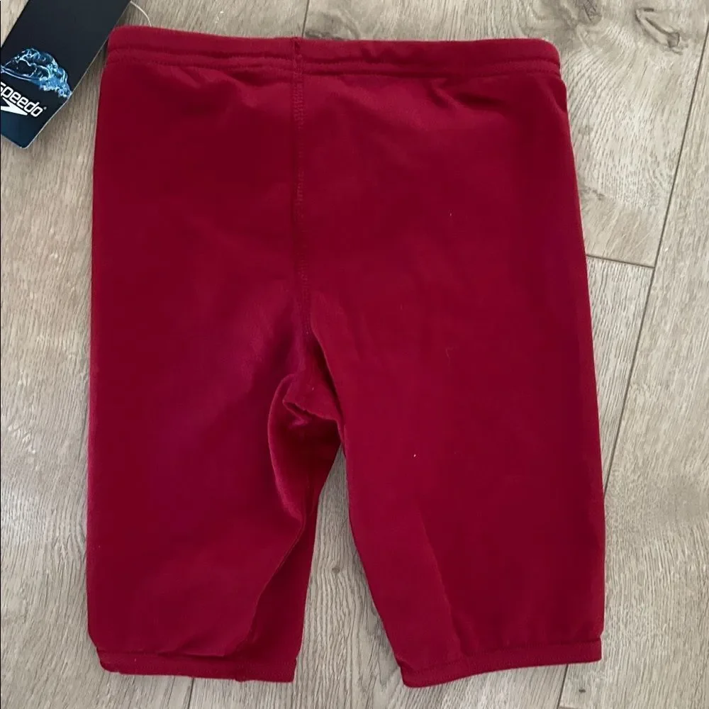 SPEEDO Solid Youth Boys Jammer Red, Size 22,  NWT